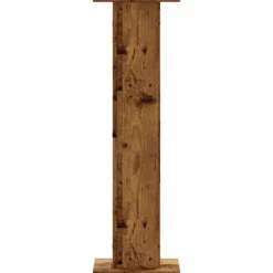 2 - stycken växtställ i åldrat trä - Stabilt konstruerat trä | Storlek: 30x30x95 cm