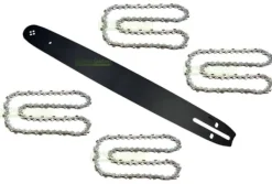 45 cm 1,5 mm 0,325" 72 TG svärd +4X kedja för Parkside PBKS53A1, PBKS53A2, BKS53B3