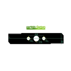 Clearance 51 CM gräsklipparkniv för Meec TOOLS 001180 / 001-180 Trädgårdsmaskiner