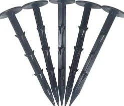 Best 11 cm kraftiga professionella plastspikar för landskaps- och trädgårdsarbete (30 st.), mångsidig ogräsduk, erosionsskyddsnät och presenningspinnar Markduk & Fiberduk