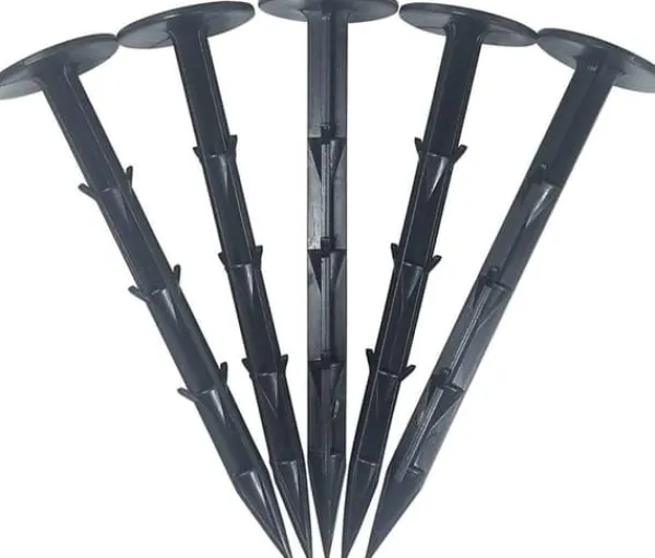 Best 11 cm kraftiga professionella plastspikar för landskaps- och trädgårdsarbete (30 st.), mångsidig ogräsduk, erosionsskyddsnät och presenningspinnar Markduk & Fiberduk