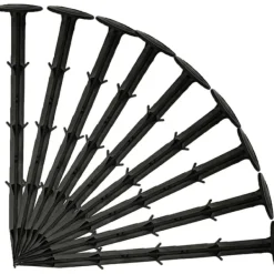 20 cm plastspik för trädgårdsnät, fästspikar, landskapsgräspålar, 20-pack