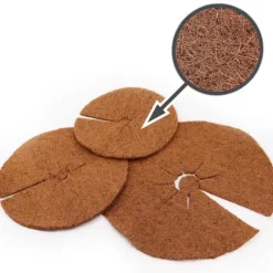 3 Coconut Mulching-skivor 60 cm Kokosfibermatta Kokosfiber Växtskyddsmatta Kokosnöt