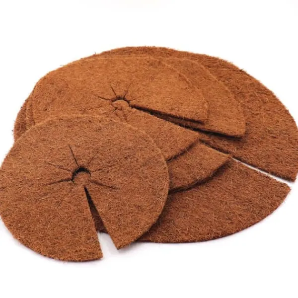 10 Coconut Mulching-skivor 30 cm Kokosfibermatta Kokosfiber Växtskyddsmatta Kokosnöt