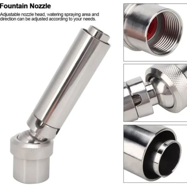 Sale 1" DN25 Display Skummande Skum Jet Fontänmunstycke Rostfritt Stål Vattenspray Strö Fontäner & Dammar