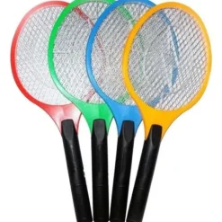 Online 1 ENHET-Elektrisk flugdödarracket Anti Insect LED Myggracket Elektrisk flugsmällare Batteridriven Flugsmällor