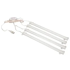 Sale 4 Heads USB-kontakt Dimbar Full Spectrum LED Grow Light med timerfunktion för inomhussuckulenter - 4000K 168 LEDs Kit För Växt- & Örtplantering