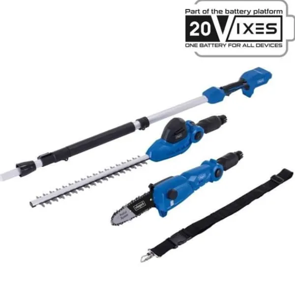 2 i 1 verktygssax + sladdlös häcksax - SCHEPPACH C-PHTS410-X- 20V IXES - utan batteri eller laddare