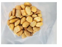 80 kg Polerad småsten Flodsten Pebbles Trädgårdsgrus Prydnadsgrus Gul