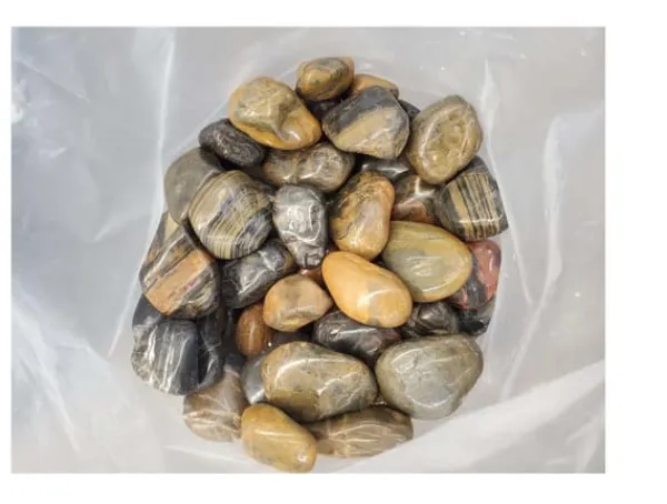 Clearance 180 kg Polerade småsten Blankt grus Flodsten Pebbles Trädgårdsgrus Prydnadsgrus # Trädgårdsstenar & Klivstenar