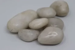 100 kg Polerade småsten Flodsten Pebbles Trädgårdsgrus Prydnadsgrus Vit