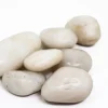 180 kg Polerade småsten Flodsten Pebbles Trädgårdsgrus Prydnadsgrus Vit