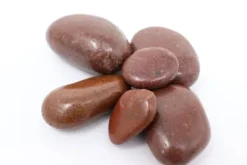 Best 160 kg Polerade småsten Flodsten Pebbles Trädgårdsgrus Prydnadsgrus Röd Trädgårdsstenar & Klivstenar