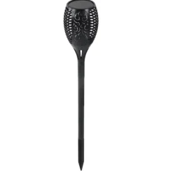 Discount 96 LEDs Vattentät Solar Flame Lamp ABS-hus Flimrande Dansande Flame Ficklampa för trädgårdslandskap Flaggor & Vindstrutar
