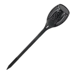 Discount 96 LEDs Vattentät Solar Flame Lamp ABS-hus Flimrande Dansande Flame Ficklampa för trädgårdslandskap Flaggor & Vindstrutar