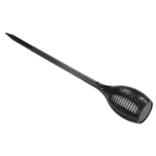 Discount 96 LEDs Vattentät Solar Flame Lamp ABS-hus Flimrande Dansande Flame Ficklampa för trädgårdslandskap Flaggor & Vindstrutar