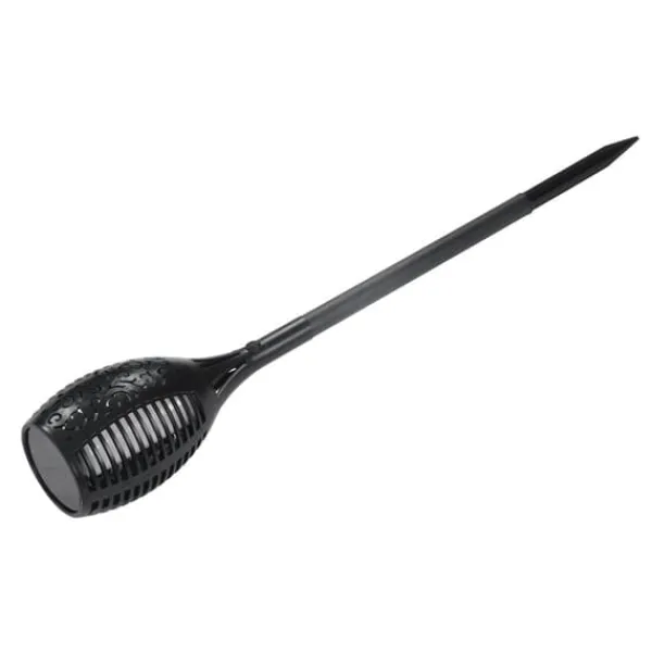 Discount 96 LEDs Vattentät Solar Flame Lamp ABS-hus Flimrande Dansande Flame Ficklampa för trädgårdslandskap Flaggor & Vindstrutar