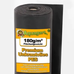 250 m² Ogräsbekämpningstyg Trädgårdsfleece Mulchtyg Fleece 180 g 2 m bred Premium Quality