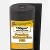 45 m² Ogräsbekämpningstyg Trädgårdsfleece Mulchtyg Ogräsbekämpningsmembran 150 g 1 m bred PES