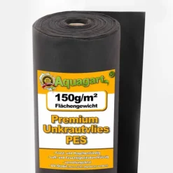 45 m² Ogräsbekämpningstyg Trädgårdsfleece Mulchtyg Ogräsbekämpningsmembran 150 g 1 m bred PES