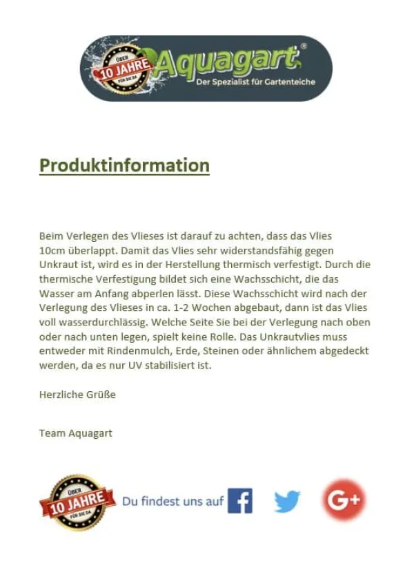 60 m² Trädgårdsfleece Ogräsbekämpningstyg Ogräsfoder Mulchfoder Mulchtyg 150 g/m² 1 m w. Markduk & Fiberduk