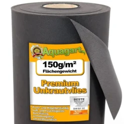 180 m² Trädgårdsfleece Ogräsbekämpningstyg Ogräsfoder Mulchfoder Mulchtyg 150 g 1,2 m w.