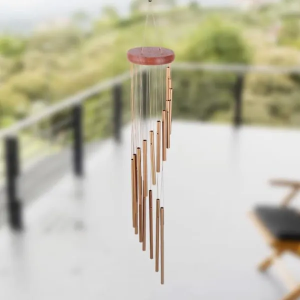 Outlet 18 metallrör vindspel utomhus inomhus trädgård uteplats balkong dekor födelsedagspresent Vinddekoration