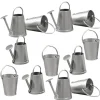 6 mini vattenkannor och 6 metallhinkar 2 cm