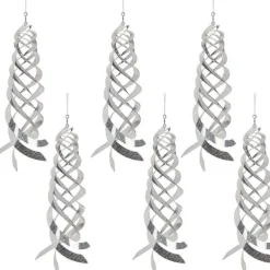 New 6 st fågelavvisande spiralreflektorer fågelavskräckande reflekterande vindspiral för trädgårdsstaket För Fåglar & Småvilt