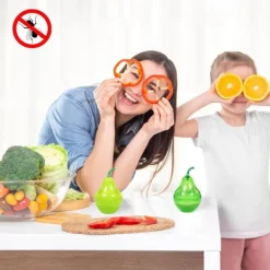 Discount 2 st fruktflugfällor för kök, effektiv fruktflugfälla återanvändbar, bekämpar fruktflugor Skadedjursfällor