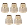 Discount 5 st G3/4 hona till G1/2 hane adapter trädgårdsslangkoppling trädgårdsbevattningstillbehör Bevattning