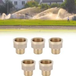 Discount 5 st G3/4 hona till G1/2 hane adapter trädgårdsslangkoppling trädgårdsbevattningstillbehör Bevattning