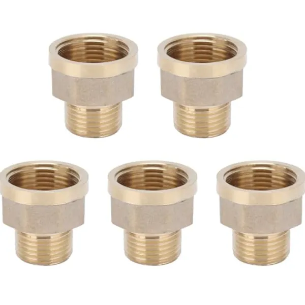 Discount 5 st G3/4 hona till G1/2 hane adapter trädgårdsslangkoppling trädgårdsbevattningstillbehör Bevattning