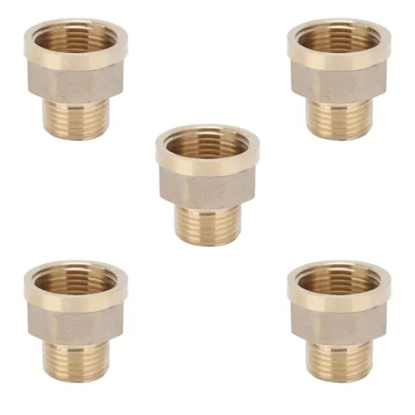 Discount 5 st G3/4 hona till G1/2 hane adapter trädgårdsslangkoppling trädgårdsbevattningstillbehör Bevattning