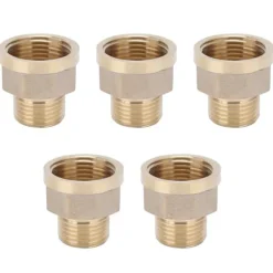 Discount 5 st G3/4 hona till G1/2 hane adapter trädgårdsslangkoppling trädgårdsbevattningstillbehör Bevattning