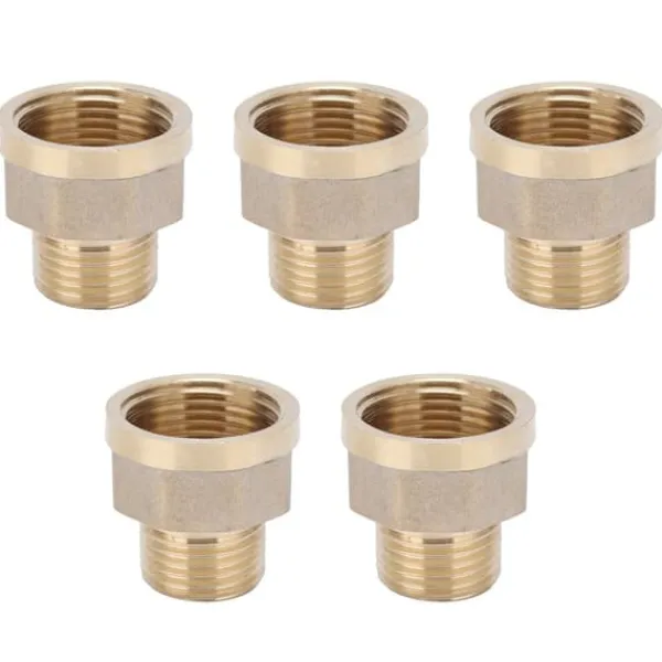 Discount 5 st G3/4 hona till G1/2 hane adapter trädgårdsslangkoppling trädgårdsbevattningstillbehör Bevattning