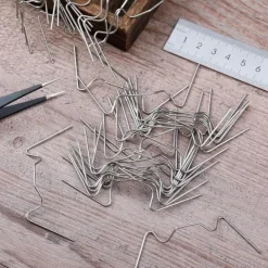 Discount 50 st mini växthusklämmor för upphängning av rostfria W-formade växthusglasklämmor, fasta trådglasklämmor för trädgårdsglashusporttillbehör Växthus