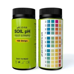 Best 100 st. pH-testremsa för jord 3,5 till 9 intervall med hög noggrannhet pH-testpapper för trädgårdsgräs Jord & Sand
