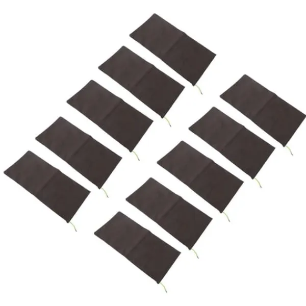 New 10 ST Sandlösa sandpåsar Dragsko översvämningsvattenbarriärer Polyester 9,8x19,7in Dampåse för källargarage Anti Flood Coffee Beredskapsplaner