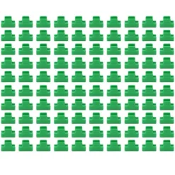 100 st Trädgårdsskjulklämmor Plaststabil mångsidig filmskuggningsnätklämmor för växthus 11 mm/0,43 tum