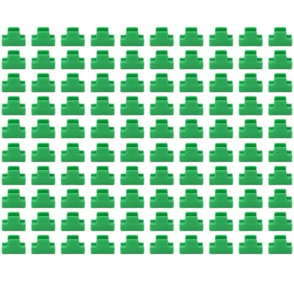 100 st Trädgårdsskjulklämmor Plaststabil mångsidig filmskuggningsnätklämmor för växthus 11 mm/0,43 tum