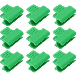 100 st Trädgårdsskjulklämmor Plaststabil mångsidig filmskuggningsnätklämmor för växthus 11 mm/0,43 tum