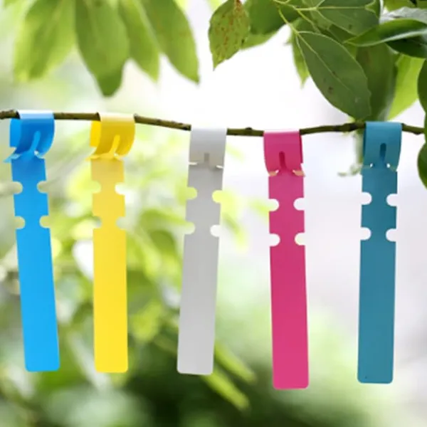 Outlet 300 st växtetiketter växtträdetiketter utomhus vattentät plastfolie hängande plantskola trädgård trädgårdsetiketter pålemarkörer återanvändbara Trädgårdsväxter