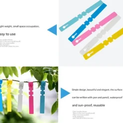 Outlet 300 st växtetiketter växtträdetiketter utomhus vattentät plastfolie hängande plantskola trädgård trädgårdsetiketter pålemarkörer återanvändbara Trädgårdsväxter