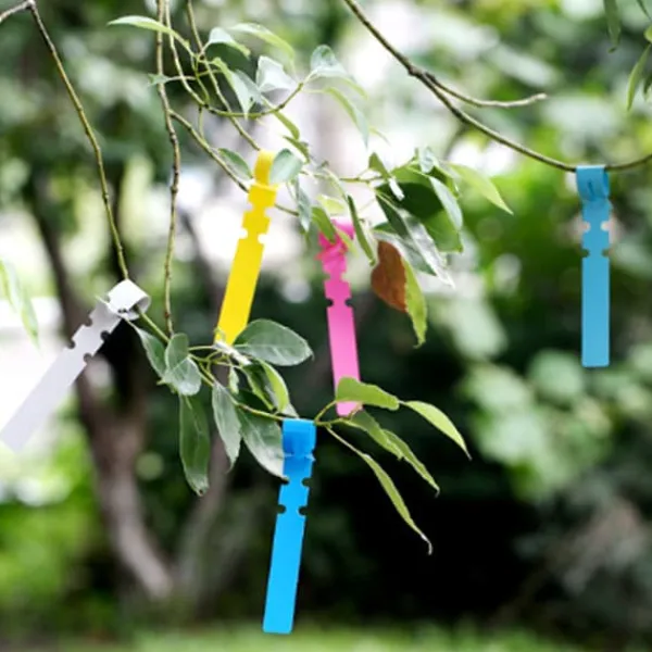 Outlet 300 st växtetiketter växtträdetiketter utomhus vattentät plastfolie hängande plantskola trädgård trädgårdsetiketter pålemarkörer återanvändbara Trädgårdsväxter