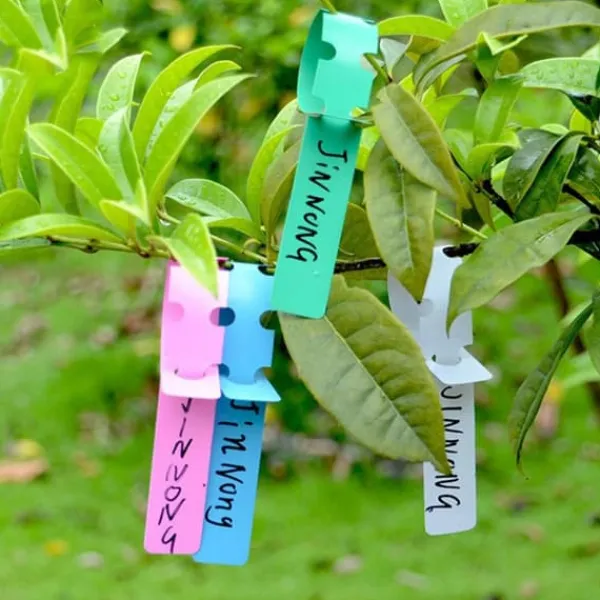Outlet 300 st växtetiketter växtträdetiketter utomhus vattentät plastfolie hängande plantskola trädgård trädgårdsetiketter pålemarkörer återanvändbara Trädgårdsväxter