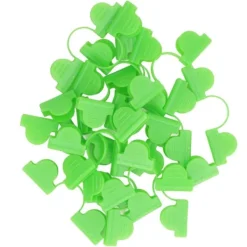 Best 100 STK Växthusklämma Plast Dubbelhuvud Skuggning Trädgårdsbåge Växthusklämma Glasfiber Trädgårdstillbehör 6 mm Ljusgrön Växthus