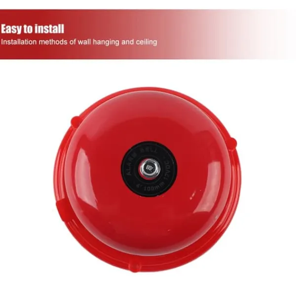Best 4 tum Metal Fire Control Intern Strike Type Electric Bell 100db (12V) Brandlarm