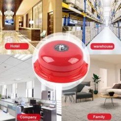 Best 4 tum Metal Fire Control Intern Strike Type Electric Bell 100db (12V) Brandlarm