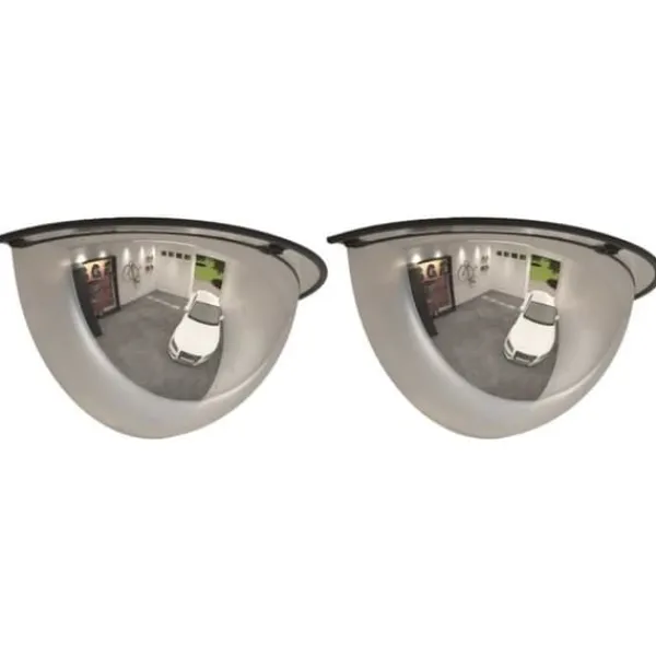 Outlet 153088 Halvmåne speglar 2 st Ø40 cm Akryl Säkerhetsspeglar
